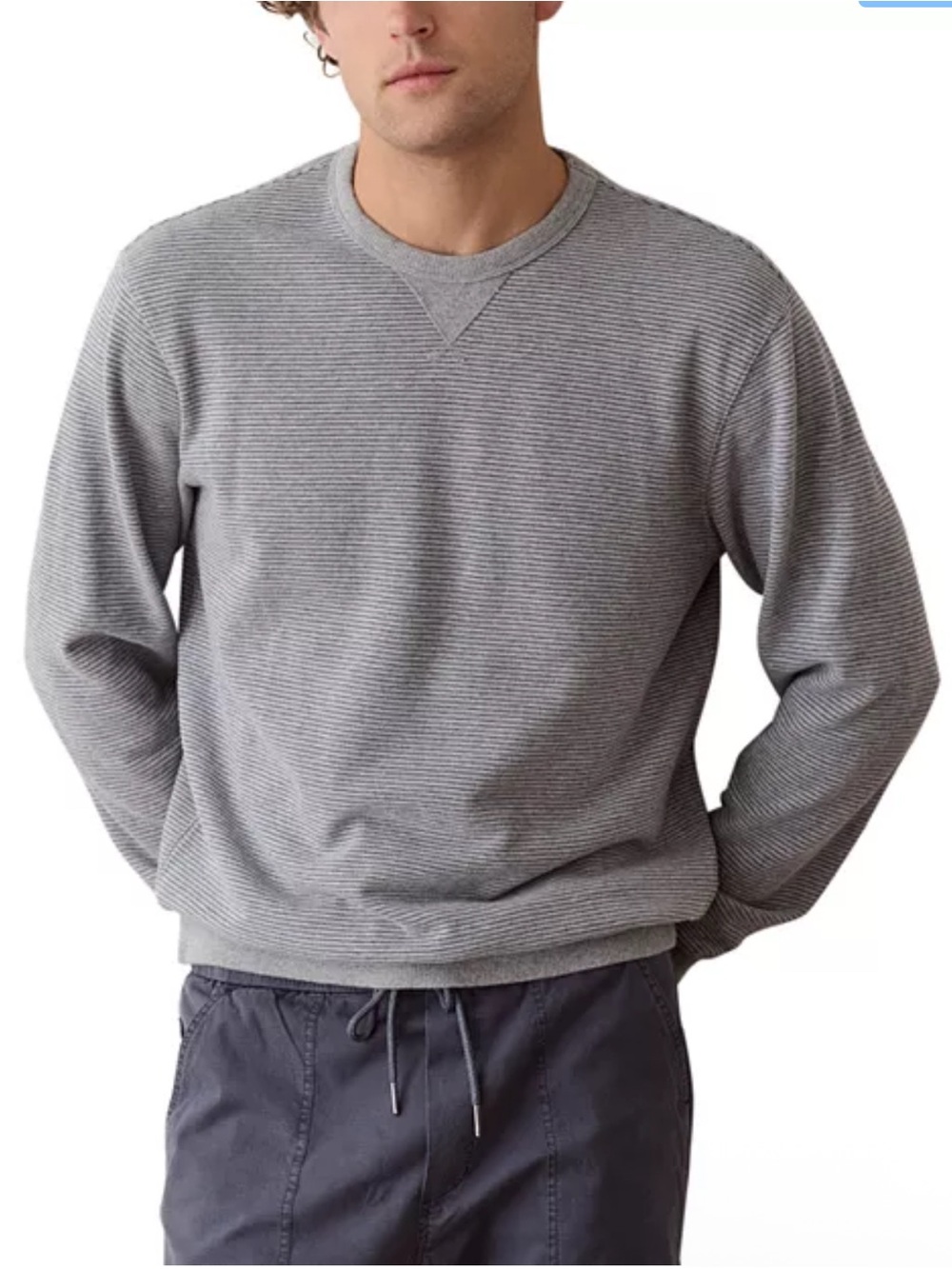 NWT MARINE LAYER Relaxed Cloud 9 Terry Crewneck Sweatshirt